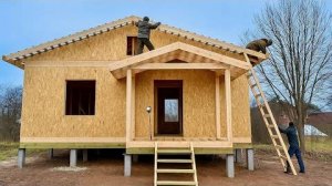 Бюджетный дом. Строим за 10 дней! Полный процесс строительства.