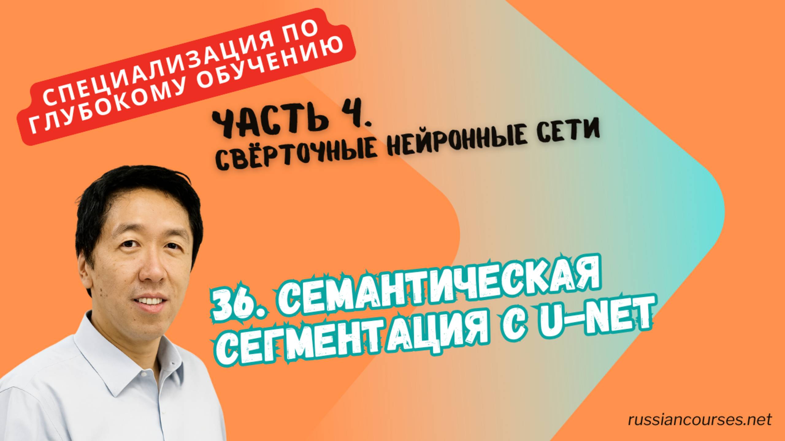 36. Семантическая сегментация с U-Net смотреть онлайн