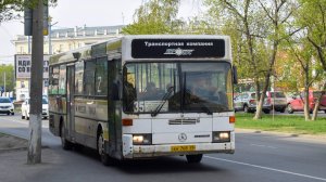 Автобус Mercedes-Benz O405 (АН 768 22). Покатушки по Барнаулу. / Ride on the Mercedes-Benz O405 bus
