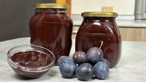 Моя обязательная ЗАГОТОВКА ДЕТЯМ на зиму: сливовая НУТЕЛЛА (банки прячу в шкафу на кухне)