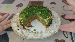 Печёночный торт из куриной печени