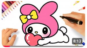 КАК ЛЕГКО НАРИСОВАТЬ КРАСИВУЮ МЕЛОДИ 🎀💟