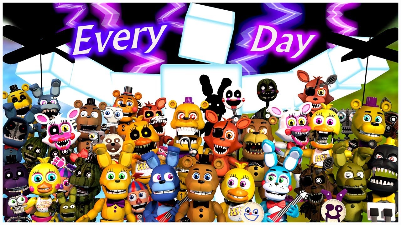 [SFM/Blender2.79/FNaF] Every day смотреть онлайн