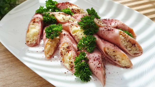 Как приготовить идеальные рулетики из ветчины 🔥 Вкуснейшая закуска на праздник! Быстро, просто и
