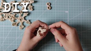 [DIY] Снежинка крючком (вариант 1\3)