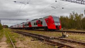 Прибытие ЭС2Г 237 на станцию Калище (Сосновый Бор)