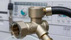 Установка нового крана для стиральной машины.