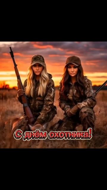 Всех причастных с праздником! С днём охотника!