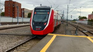 Отправление ЭС104 034 "Финист" с Балтийского вокзала