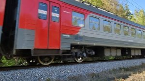 Электропоезд ЭД4М-0102 следующий из Александрова в Орехово-Зуево