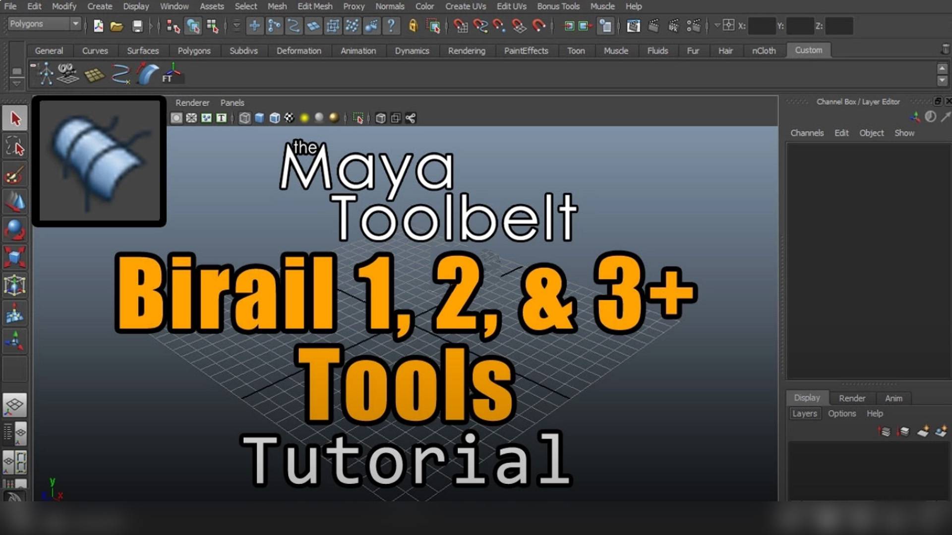 Autodesk Maya - Birail 1, 2, and 3+ Tools смотреть онлайн