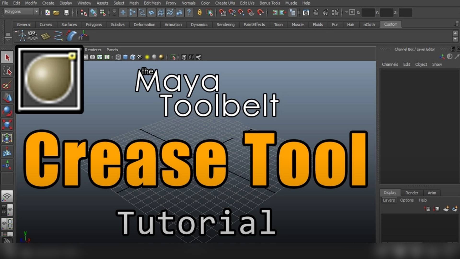 Autodesk Maya - Crease Tool смотреть онлайн