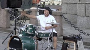 Пожары (Xolidayboy) Барабанщик Витя зажигает на Стрелке В. О. (СПб)