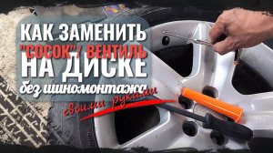 Как заменить вентиль (сосок) на диске без обращения в шиномонтаж