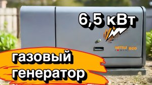 Газовый генератор 6,5 кВт для частного дома - обзор с объекта