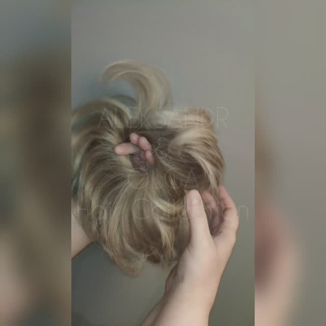 Объёмная РЕЗИНКА (накладной пучок), в два оборота #резинкадляволос #пучокизволос #причёскапучок смотреть онлайн