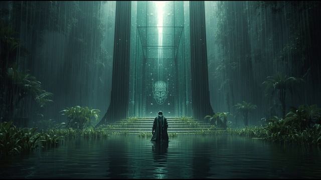 Sanctuary Of The Submerged AI 🌊🤖 2-Hour Cyber-Sacred Ambience ｜ Flooded Temple Soundscape