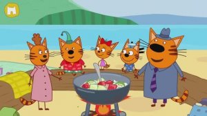 Три кота. Отдых на черном море. Игра три кота. Для детей.