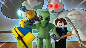 МЁРТВЫЕ РЕЛЬСЫ, но пасхальный кролик против пришельцев! Анимация Roblox | DEAD RAILS мультики