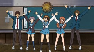 Меланхолия Харухи Судзумии. Эндинг 1 + рус. вер. / Suzumiya Haruhi-chan no yuutsu. En 1 + rus. ver.