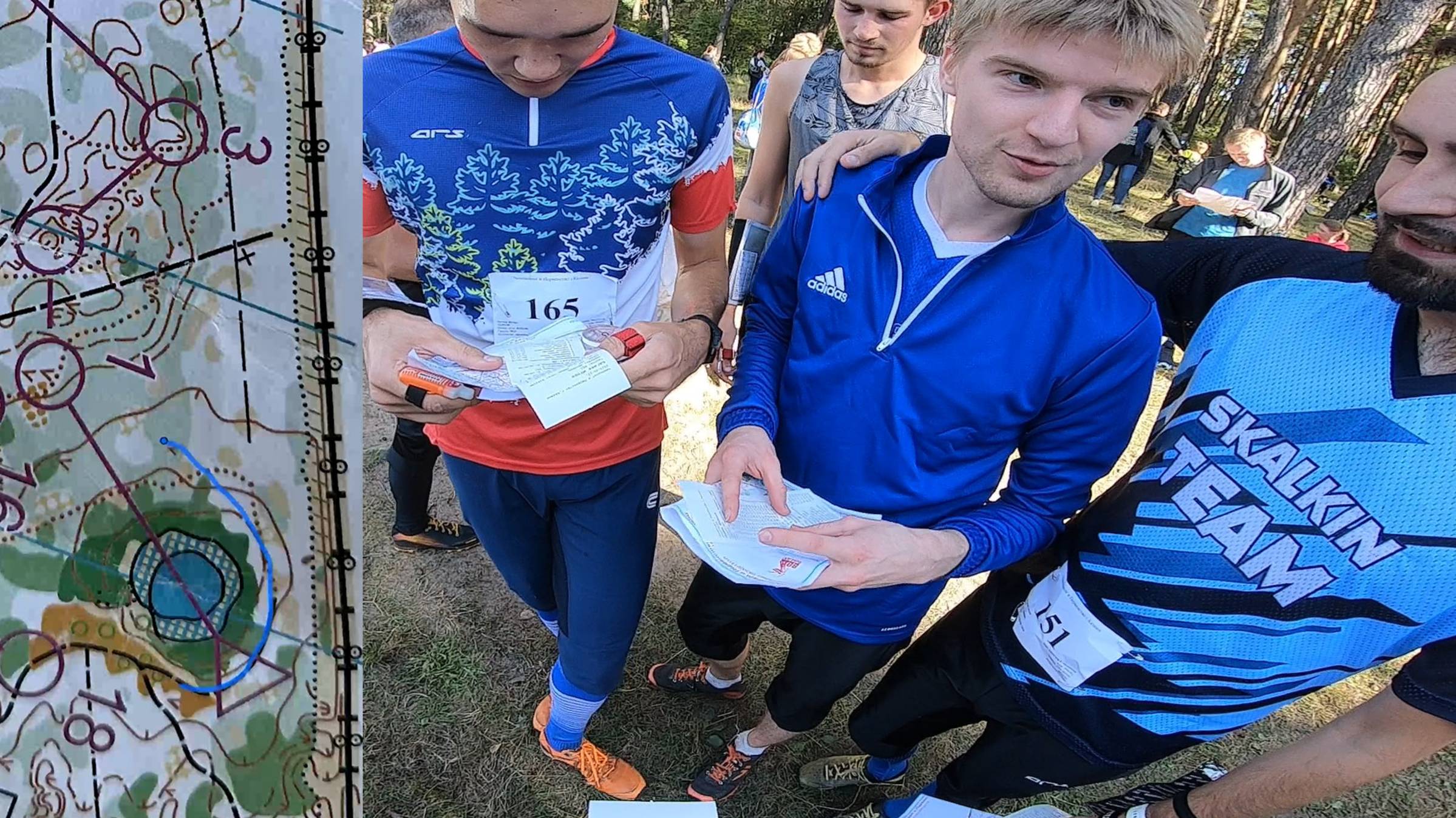 Лесной спринт, озеро 