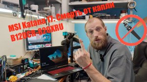Ремонт ноутбука MSI Katana 17 B12UCR-820XRU - убила жидкость для электронных сигарет. ШВАХ
