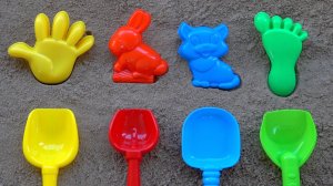 Мультик для Малышей | Учим цвета | Играем в формочки для песка в песочнице | развивающие игры