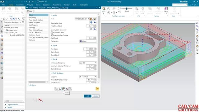 16. Face milling Manual смотреть онлайн