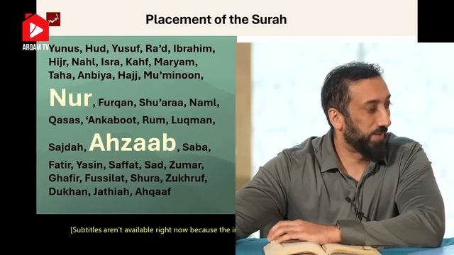 Размышления над сурой аль-Ахзаб. Часть 1 из 2 Нуман Али Хан смотреть онлайн