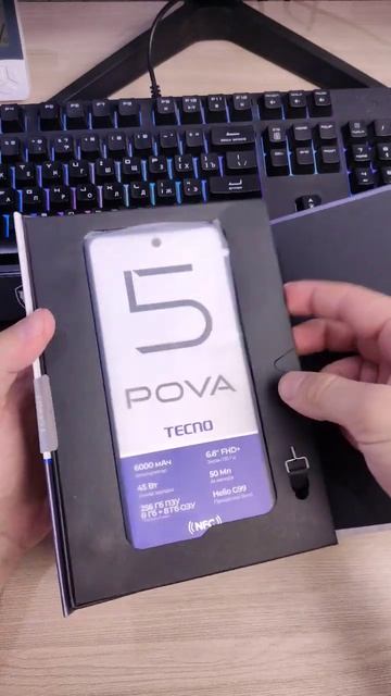 САМАЯ НЕОБЫЧНАЯ УПАКОВКА СМАРТФОНА! TECNO POVA 5