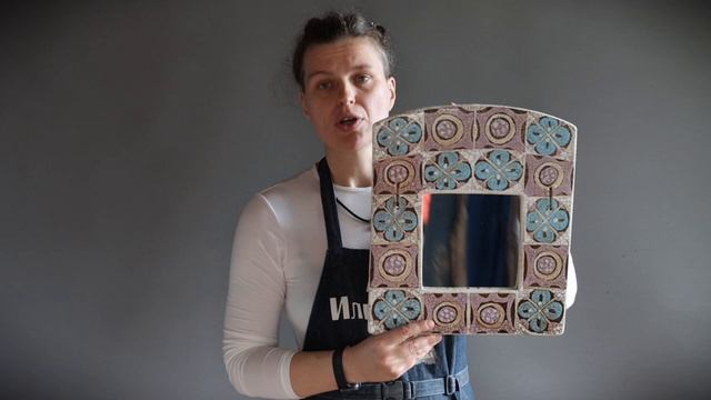 зеркало практикум. делаем керамическую раму