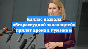 Каллас назвала «безрассудной эскалацией» прилет дрона в Румынию