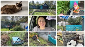 😀СОСЕДИ ВЫКОПАЛИ У НАС КАРТОШКУ/⛱️ПЛАНИРУЕМ ЗОНУ ОТДЫХА🧹УБОРКА НА УЧАСТКЕ🛠️РЕМОНТ БЕСЕДКИ