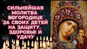 Сильнейшая молитва Богородице за своих детей на защиту, здоровье и удачу в делах Православный щит
