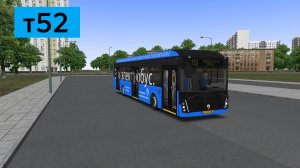 OMSI 2: Электробус №т52 Метро Профсоюзная - Москворецкий рынок