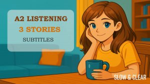 Английский для начинающих A2: 3 простые истории с субтитрами | Медленное и понятное аудирование
