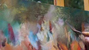 «Ирисы». Олег Буйко. Живопись маслом. Process of creating oil painting. 油畫  油絵
