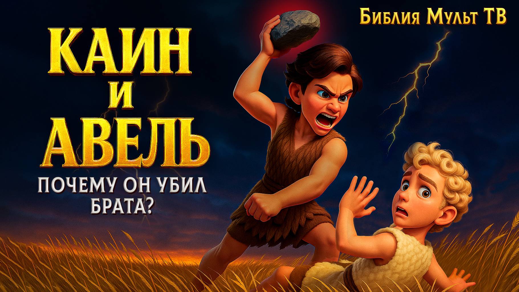 Каин и Авель: История первого убийства | Библейский мультфильм смотреть онлайн