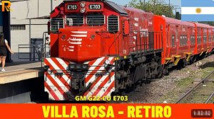 🚄 4К UltraWide ➤ Вилла Роса - Ретиро, ж.д. линия Бельграно-Норте, Аргентина! UHD 60fps