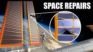 Строительство фермы космической станции (и разрыв солнечной панели)_1