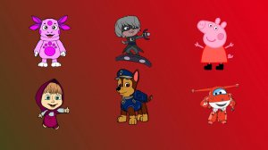 Мультики для детей, пазл, маша и медведь, лунтик, щенячий патруль