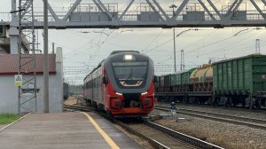 Рельсовый автобус «Орлан» РА3 - 084 на ст.Дёма, август 2025 года