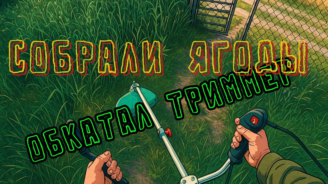 Приехали на дачу проверить триммер и собрать ягоды. смотреть онлайн