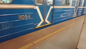 Нижегородское метро. Громко "поющий" вагон 81-714.5 № 11054