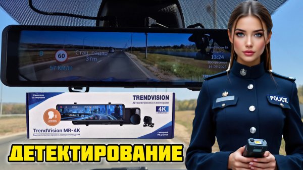 Trendvision MR-4K, Детектирование камер #TrendVision #neoline #ibox #intego #регистратор #радар