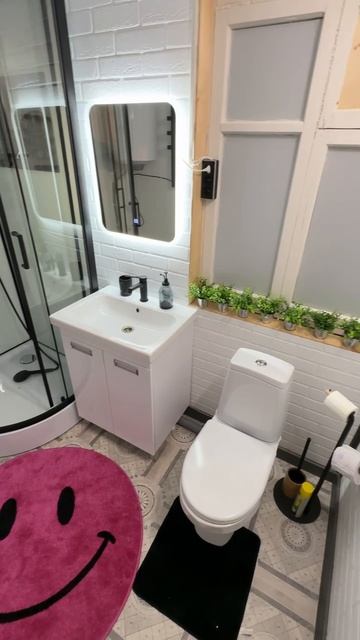 Закончили делать ванную комнату 😁 смотреть онлайн