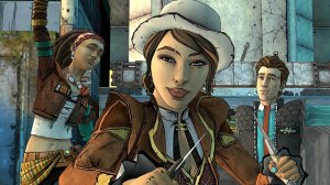 Саша и Риз весело побеждают двух бандитов в Tales from the Borderlands