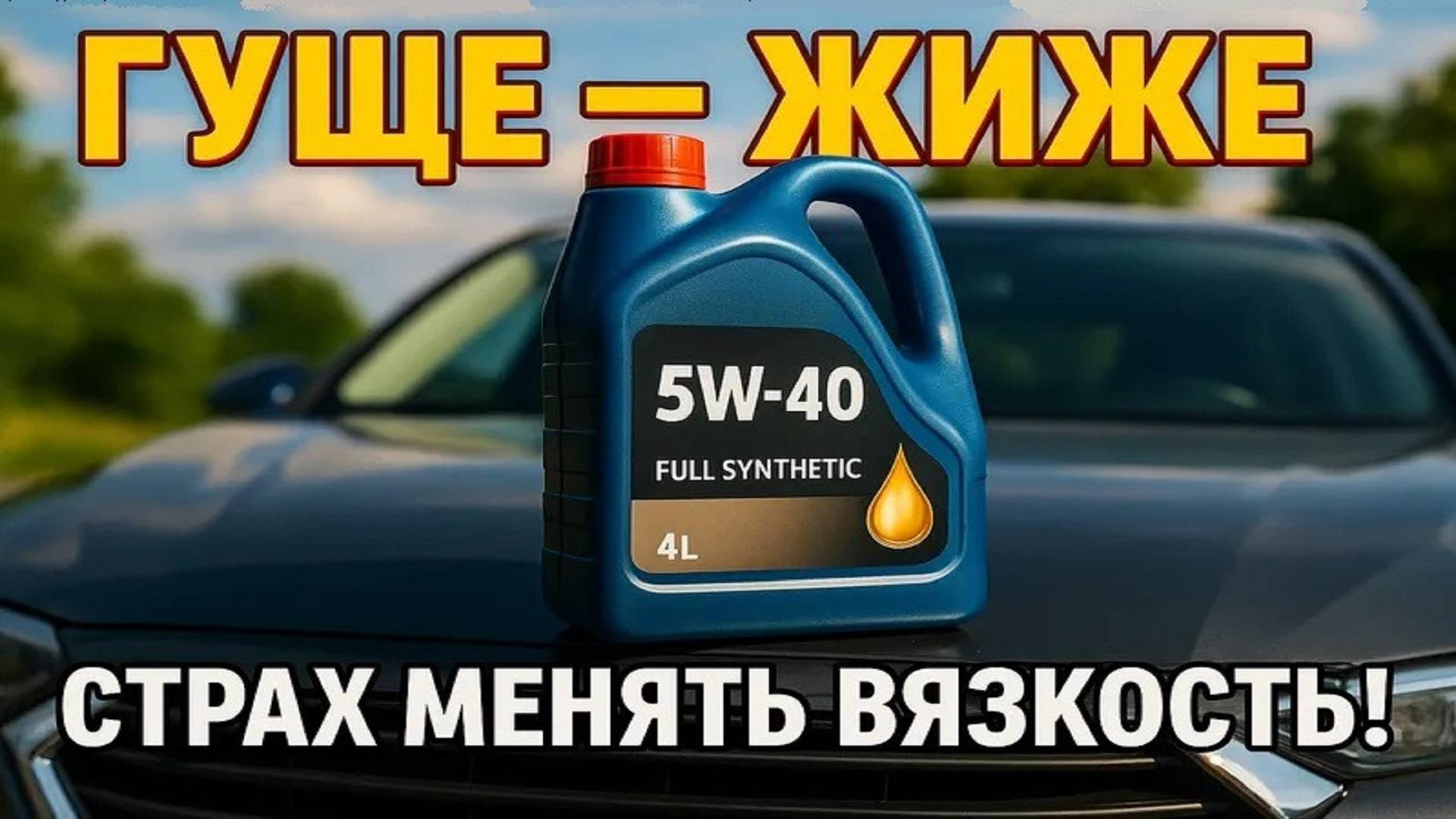 Вязкости моторных масел, что выбрать? 5w40 или 5w30 для двигателя.