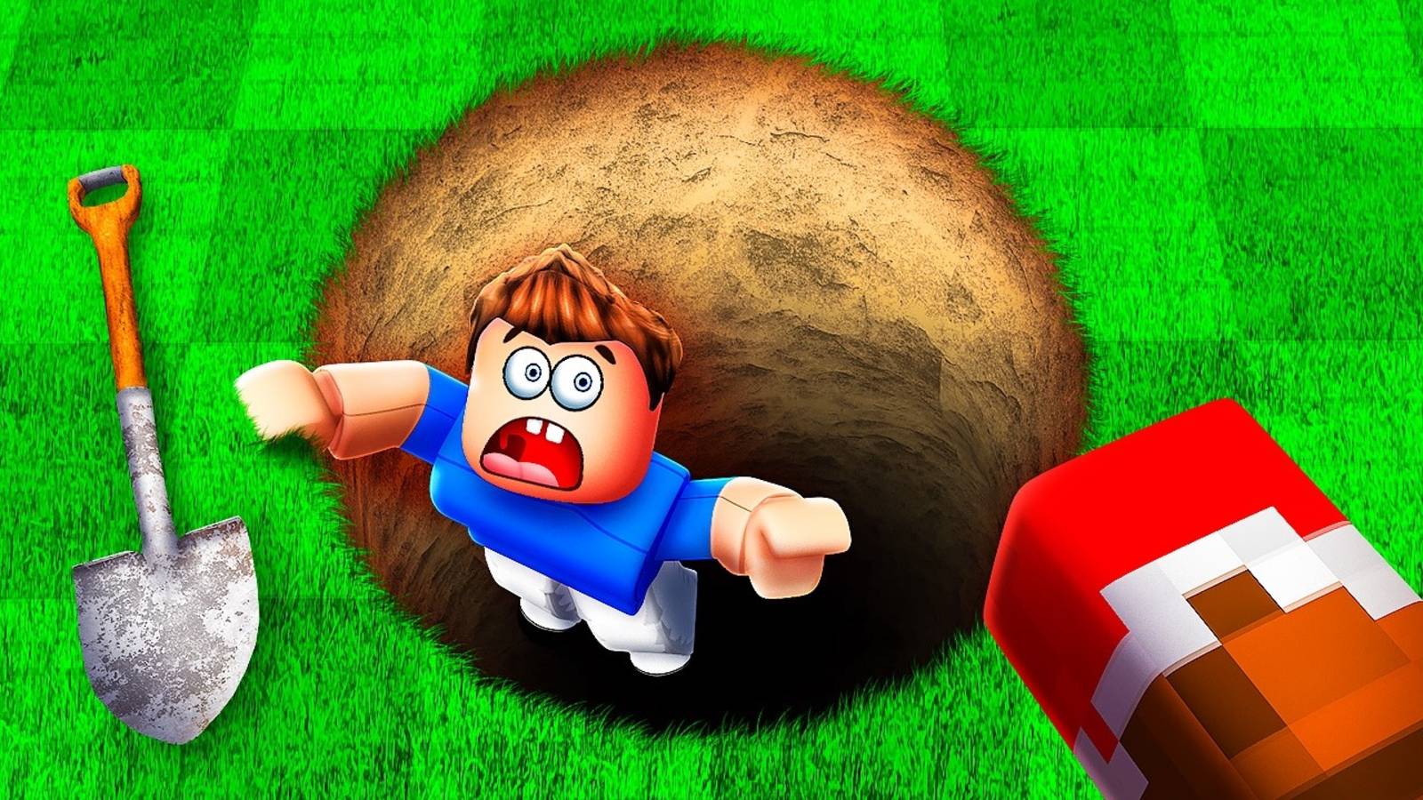 😨 МЫ ВЫКОПАЛИ ЯМУ… И ЭТО БЫЛА ОШИБКА! РОБЛОКС смотреть онлайн