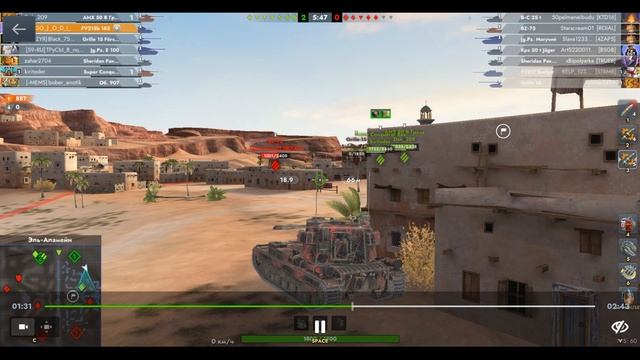 FV215b 183, Эль-Аламейн, 06.09.2025 00-39, Гравитация, встречный